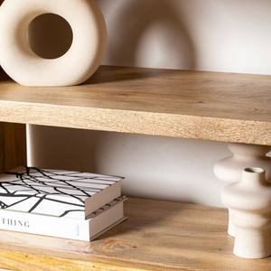 ชั้นวางหนังสือไม้หวายวานดานา เมอริโน เวอร์เท็กซ์ เฟอร์นิเจอร์เก็บของไม้เนื้อแข็งธรรมชาติทันสมัย - Product Image 3