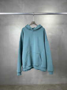 Sweat-shirt à capuche surdimensionné pour homme, couleur unie, tricoté en polyester, décontracté, anti-boulochage, hiver - Product Image 2
