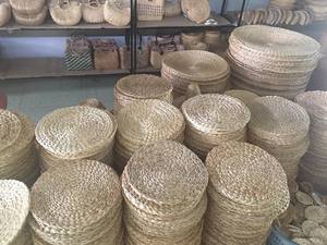 Eco Water Hyacinth Mats Accesorios de mesa de comedor hechos a mano - Product Image 5