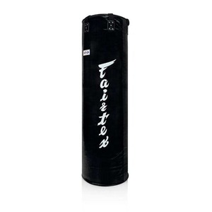Sac de frappe Fairtex dernier modèle pour la salle de sport et l'entraînement, en cuir véritable noir personnalisé. - Product Image 1