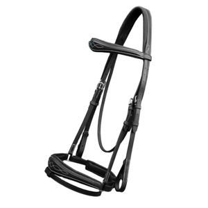 Brida de caballo de cuero genuino de la mejor calidad 100% con diseño acolchado y cosido suave, proveedor de Fabricante al por mayor - Product Image 4
