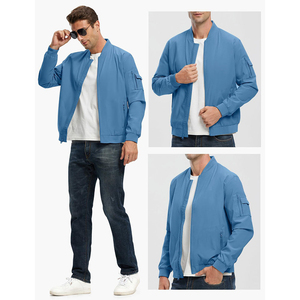 Chaqueta Bomber de Lona para Hombre de Alta Calidad, Corte Ajustado, Estilo Urbano de Invierno, con Logotipo Frontal Personalizado, Tela de Nailon/Algodón - Product Image 4
