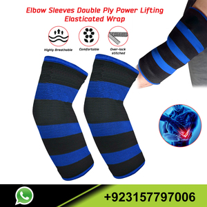 Manchon de compression double épaisseur pour coudes et genoux, personnalisé, pour haltérophilie et musculation, durable, grande taille, vente en gros - Product Image 4