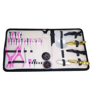 Kit d'extensions capillaires professionnel avancé avec outils complets pour l'application, l'installation, le coiffage, l'entretien et le retrait - Product Image 1