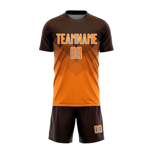 Conjunto de Uniforme de Fútbol con Cuello en V, Equipación de Fútbol Sublimada - Product Image 2