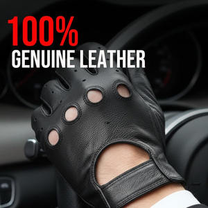 Gants de moto Samroz Sports, haute qualité, quatre saisons, cuir véritable, respirants, écologiques, compatibles écran tactile, antidérapants - Product Image 6