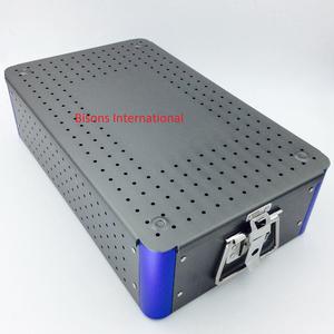 ถาดฆ่าเชื้ออะลูมิเนียมอัลลอยด์พร้อมแผ่นซิลิโคนสำหรับขายส่งยี่ห้อไบซันส์ |   กล่องจัดเก็บเครื่องมือผ่าตัด - Product Image 2