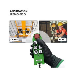 Control Remoto Industrial por Radio para Grúa, Polipasto y Cabrestante, Velocidad Única, 100-240 VCA, JEICO JREMO 6K G, Fabricado en Corea - Product Image 2
