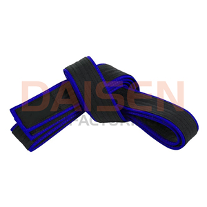 Cinturón de Taekwondo de Nailon Negro y Azul, Unisex, Equipo de Entrenamiento de Artes Marciales Resistente - Product Image 3