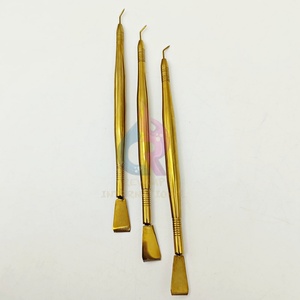 Herramienta Profesional para Lifting de Pestañas, Cepillo Separador en Forma de Y para Permanente de Pestañas, Color Dorado, Venta al Por Mayor OEM - Product Image 4