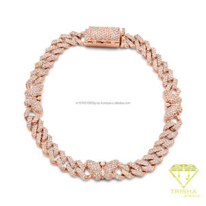 Premium Butterfly Charm <b>Bracelet</b> Featuring Brilliant Moissanite Diamonds and Elegant <b>White</b> Gold Finish - Product Image 1