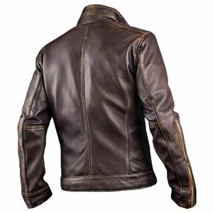 Genuine Sheep/cow Leather <b>Jacket</b> for Men 2026 Fashion Style Customized Custom logo with Premium Quality - Product Image 3