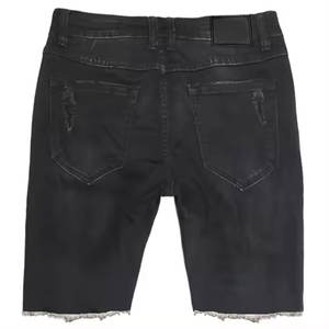 Short en jean de qualité supérieure, couleur unie, dernier design, nouvelle collection, vêtements de sport, short en jean pour homme, coupe ample, vente en gros - Product Image 4