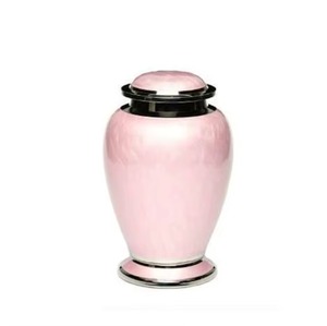 Ready to Ship Customized Yellow Color Finished Aluminum Home Decoration Funeral Cremation Urn for Human Ashes - Product Image 5