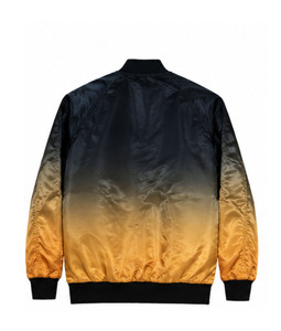 Veste universitaire pour femme, couleur unie, col montant, manches longues, coupe-vent, séchage rapide, extérieur en soie, doublure en polyester matelassé, satin - Product Image 2