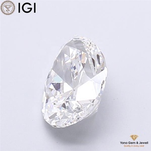 Magnifique bijou central de 2,50 carats avec diamant de laboratoire CVD certifié IGI, couleur D, clarté VVS1, taille poire - Product Image 4