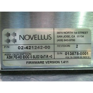 Novellus 02-421242-00 ASM, FE-HD eioc 0 SLE2 GXT-R-Trusted อุปกรณ์เซมิคอนดักเตอร์มรดกระดับโลกและชิ้นส่วนที่ - Product Image 5