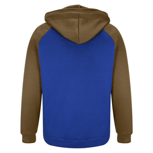 Sweat-shirt à capuche zippé pour homme, manches raglan, polaire, couleur unie, décontracté, coupe classique, avec poches, pour l'automne - Product Image 3