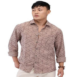 Camisas formales de trabajo de lino y algodón al por mayor para hombre, camisas de lino de manga larga con botones personalizadas informales para hombre - Product Image 4