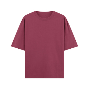 Men's T-Shirts <b>Drop</b> Shoulder Plus Size 240 GSM Cotton Jersey O-Neck Oversized Breathable Anti-Pilling Eco-Friendly Street Front - Product Image 1