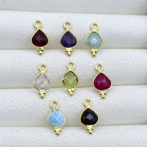 จี้เพอริดอททรงเบเซล 6 มม. |   จี้พลอยสีเขียวขนาดเล็ก |   จี้เครื่องประดับแบบมินิมอล |   ของขวัญประจำเดือนเกิดเดือนสิงหาคม ใช้สำหรับสร้อยคอ - Product Image 2