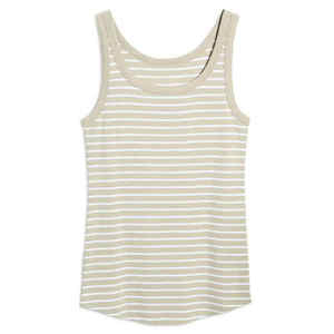 Débardeur côtelé uni pour femme, mode décontractée, usage quotidien, débardeur slim décontracté pour femme, matière en mélange de coton doux - Product Image 2