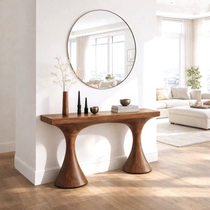 Handmade Rectangular Wooden <b>Console</b> <b>Table</b> for Apartment Living Room Dining Home Office Decor Versatile Furniture for Home Use - Product Image 4