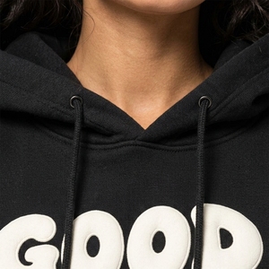 <b>Women</b> puff printing <b>hoodies</b> featuring raised 3D designs, <b>soft</b> fabric, cozy warmth, and a stylish modern streetwear look. - Product Image 6