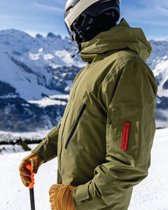 Conjunto de Chaqueta y Pantalones de Esquí Color Caqui, Ropa de Abrigo de Dos Piezas con Capucha Impermeable para Deportes de Nieve al Aire Libre en Invierno - Product Image 5