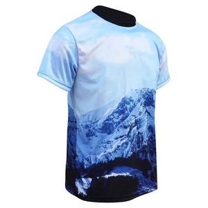 Camiseta de Punto Casual de Manga Corta con Cuello Redondo, Sublimada Personalizada, de Secado Rápido y Corte Regular para Hombre, de Primera Calidad - Product Image 2