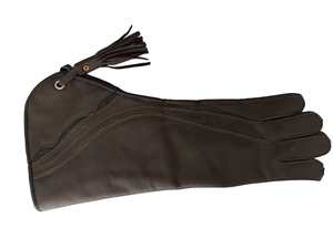 Gants de fauconnerie compatibles écran tactile, respirants, doublés polaire doux pour l'hiver, en cuir de vachette de haute qualité - Product Image 2