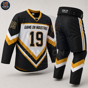 Wholesale Rate Team Wear Sports Manufacturer OEM ODM Custom Made New Trendy Sublimated Ice Hockey Jersey and Pants Sets - Product Image 3