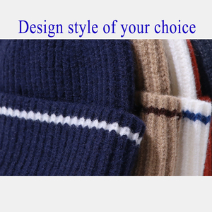 wholesale oem quality personalized adult knit beanies 100% acrylic winter <b>thermal</b> headwear custom logo factory 2026 - Product Image 4