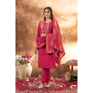 Ensemble élégant Kurti, pantalon et dupatta pour femmes - Product Image 5