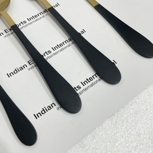 Juego de Cubiertos de Acero Inoxidable de Lujo para Bodas Indias, Juego de Cuchara/Tenedor/Cuchillo/Palillos IEI 24, Portátil y Ligero - Product Image 2