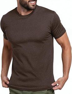 T-shirt pour homme en polyester écologique de qualité supérieure, léger, respirant, à séchage rapide, vêtements de sport décontractés, manches courtes, tee-shirt de performance - Product Image 2