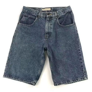 Shorts en jean Y2K pour hommes, coupe droite, longueur genou, style décontracté streetwear, jorts amples, vente en gros, personnalisables OEM - Product Image 1