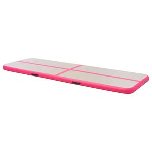 Colchoneta Inflable de Gimnasia con Bomba, 315"x39.4"x3.9", PVC Rosa, Equipamiento y Accesorios de Gimnasia - Product Image 4