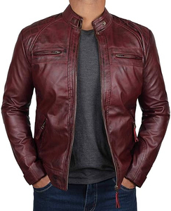 2026 Quality Brand Motorcycle Leather <b>Jackets</b> <b>Men</b> <b>Warm</b> Patchwork Leather <b>Jacket</b> Stand Coller for Outer Wear <b>jacket</b> for <b>men</b> - Product Image 1