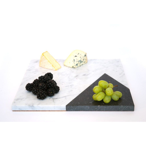 Natural <b>Black</b> Marble <b>Board</b> Elegant Handcrafted Organic Shape Cheese & Charcuterie Platter for Modern Home Hotel Decor - Product Image 3