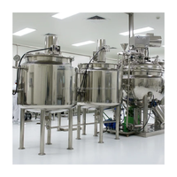 Machine de fabrication de crèmes et de lotions à prix d'usine, mélangeur émulsifiant de type fixe sous vide pour tubes de crème