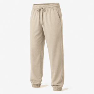 Pantalones Jogger de Forro Polar Azul Marino para Mujer, Cintura con Cordón, Largos, Casuales, Color Sólido, Transpirables, Tejido de Punto, Corte Holgado - Product Image 3