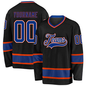 Maillot de hockey sur glace haut de gamme, vêtements de sport par sublimation, fournisseur en gros, respirant, séchage rapide, polyester, tenue d'équipe pour l'entraînement et les matchs - Product Image 4