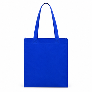 Grand sac fourre-tout en tissu non tissé orange avec motif lettres, poignée de transport et fermeture supérieure - Product Image 3