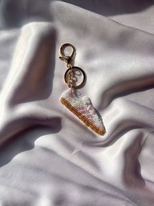 Embroidery Beaded <b>Keychain</b> Handmade Luxury Key Ring with Intricate Beadwork Design Beautiful Handmade Embroidered Beaded Keychai - Product Image 2