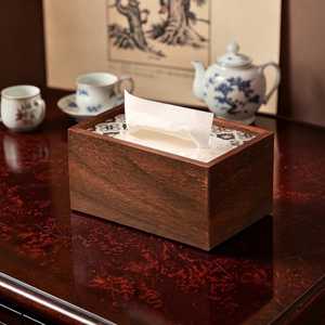 Caja de Almacenamiento de Pañuelos Decorativa de Madera para Mesa - Product Image 2