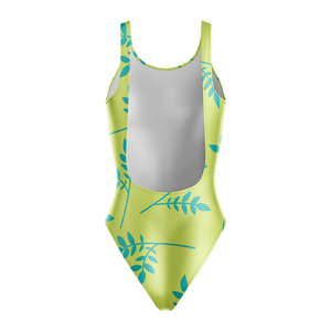 Maillot de bain bikini pour femme, imprimé floral 3D, coupe classique, avec bretelles en V, tissu écologique et respirant, style body - Product Image 2