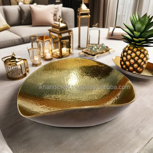 Nuevo Plato Redondo de Aluminio Hecho a Mano, Personalizado, Moderno y de Lujo, con Acabado Pulido para Decoración Navideña del Hogar - Product Image 2