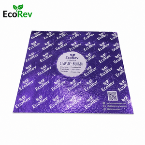 Papel de Aluminio Aislante con Diseño de Panal de Abeja EcoRev, Impreso a Medida, de Grado Alimenticio, Suave, para Envolver Hamburguesas (Hojas Precortadas) - Product Image 3