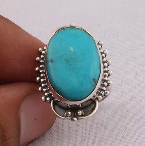 Classic Boho Blue Amethyst Sterling Silver <b>Beaded</b> Heart Accent Ring for Women Party Engagement Wedding Gift Factory <b>Direct</b> - Product Image 1